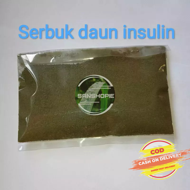 

Serbuk Halus Daun Insulin Murni Tanpa Campuran 50gr