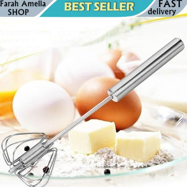 pengocok telur/manual mixer/ better beater New Model pegangan Stainless Steel