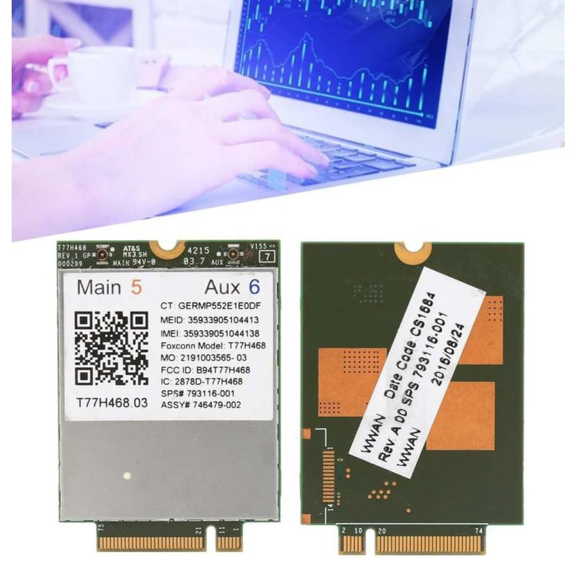 Modul Lte 4g Ngff M.2 93116-001 T77H468 Untuk Lt4211 Impor