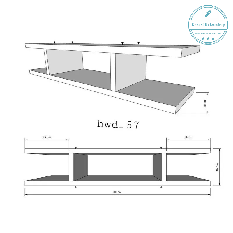 MEJA TV MINIMALIS MURAH MODERN Rak TV Dinding Tempel Nakas Kayu Hiasan Dinding Dekorasi Dinding 008
