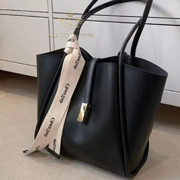 Tote Bag Wanita THITANIA ( Tanpa twilly/syal/pita) - Tas Wanita Korea - Tote Bag korea - Tas Bahu Wanita - Tas wanita -  Fashion Korea