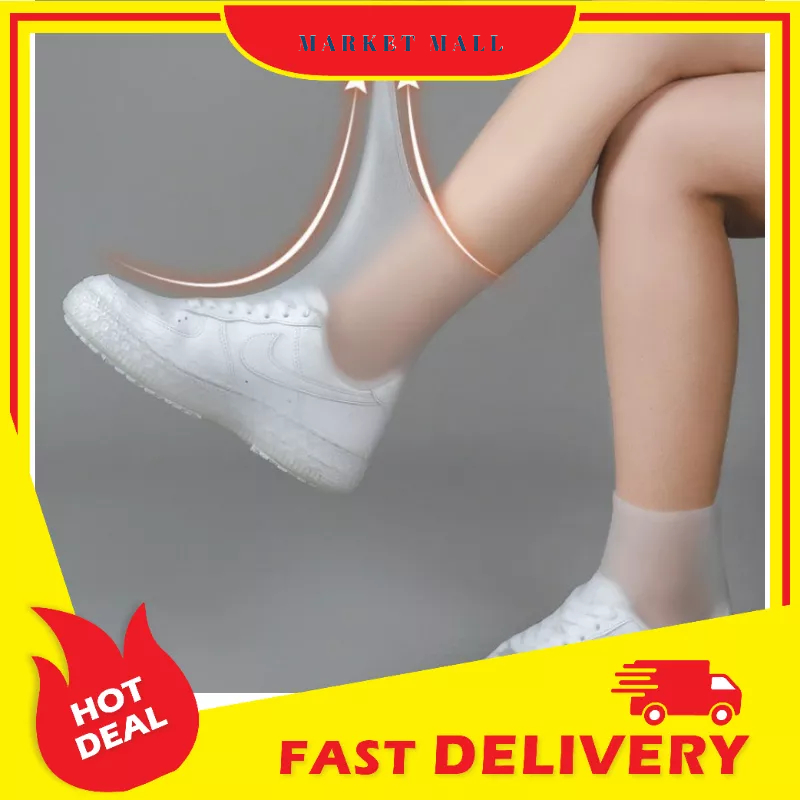 Cover Penutup Sepatu Hujan Unisex Silikon Anti Selip Tahan Air Luar Luangan ERNESTNM EM01 - 7RST4HWH