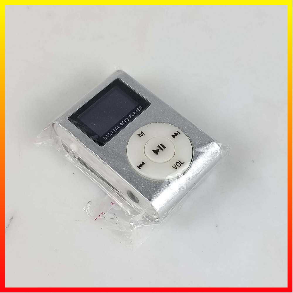 Portabel Pod MP3 Player TF/SD Card dengan Klip &amp; Layar LCD ZUCZUG ZC10 - OMPL04BK