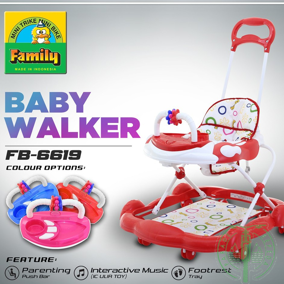 Baby Walker Apollo Alat Bantu Jalan Bayi Family 6619