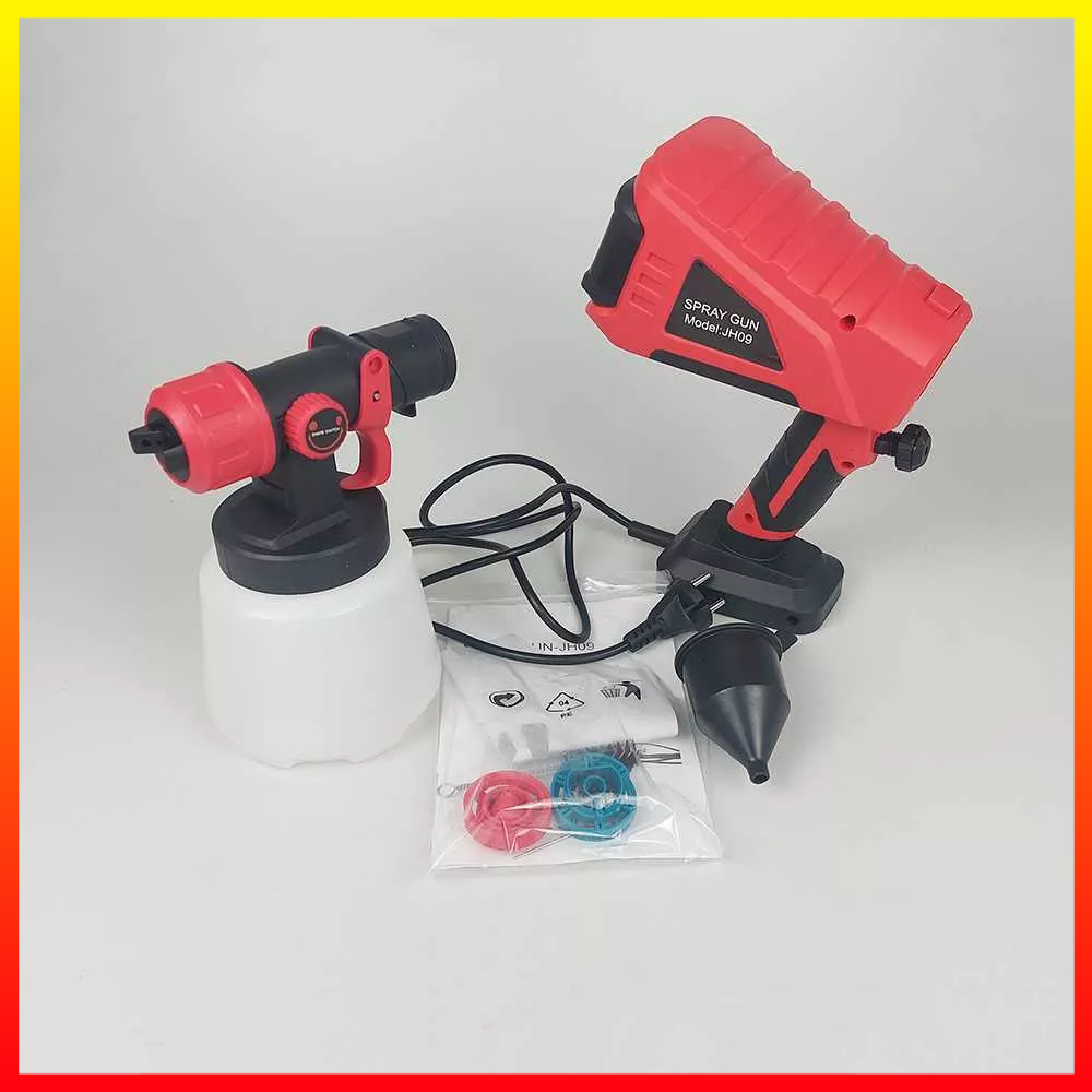 Pistol Semprot Cat Multifungsi Dinding Pernis Latex 360 Derajat Pola Semprot Electric Spray Gun 600W Kapasitas 1 Liter Idealtool - 7RHZXLRE