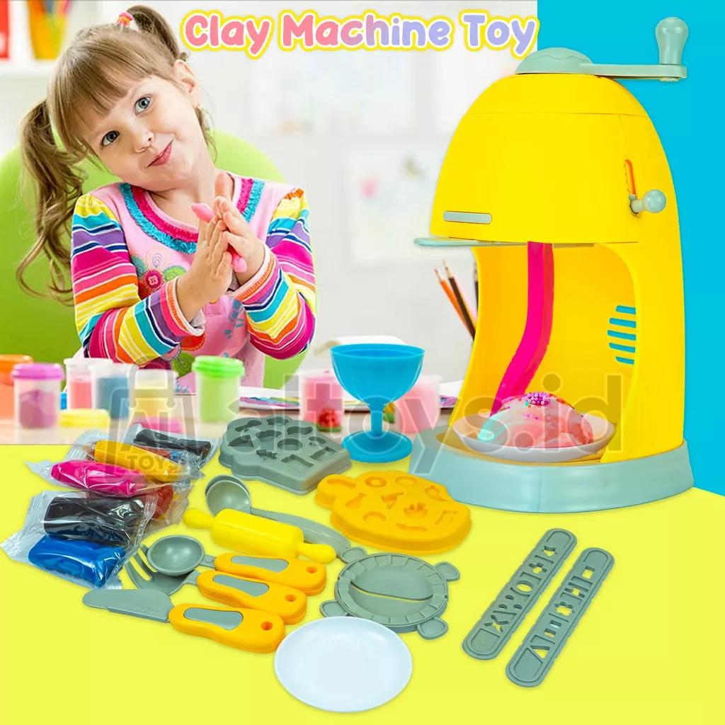 Win Doh Color Machine YM3 Mainan DIY Mesin & Cetakan Pembentuk Clay Pastisin Lilin Malam Tanah Liat