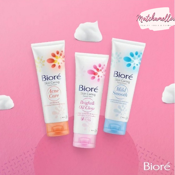 ❄️MATCHA❄️BIORE SKIN CARING FACIAL FOAM - BRIGHT OIL ACNE CARE ORIGINAL BPOM
