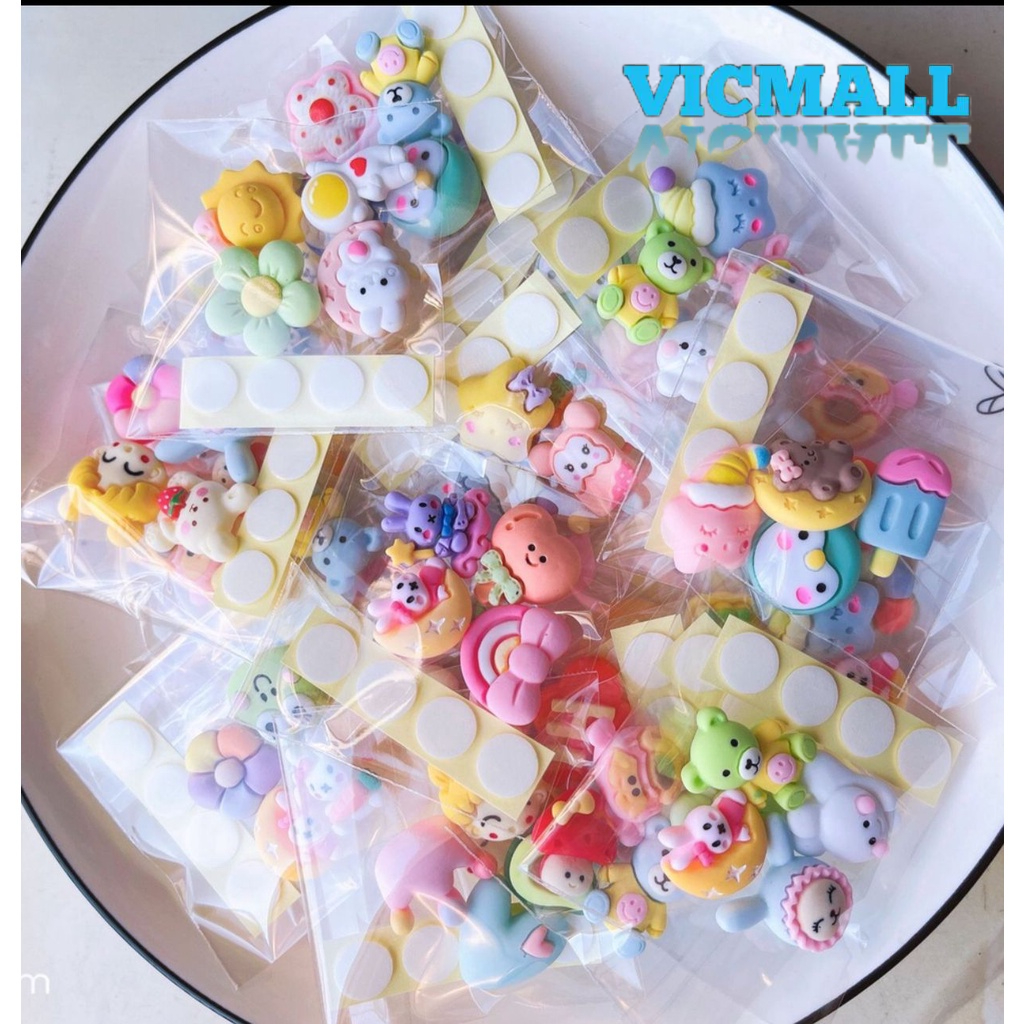 VICMALL - Stiker 3D Stiker 2D / Stiker Aesthetic Design DIY/ Sticker botol minum 2D plastik anti air / Buku Diary Stiker Motif/Stiker Anti Air Botol Hp Laptop Lucu