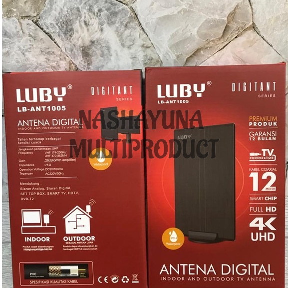 [PROMO]Antena Tv Digital Indoor Dan Outdoor Luby LB Ant1001/LB ANT1005 Original