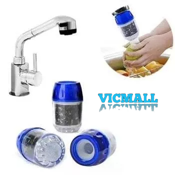 VICMALL - Sambungan Kran Filter / Sambungan Filter Kran Flexible / Saringan Keran Penjernih Air Filter Kran Water Karbon Aktif Zeolit