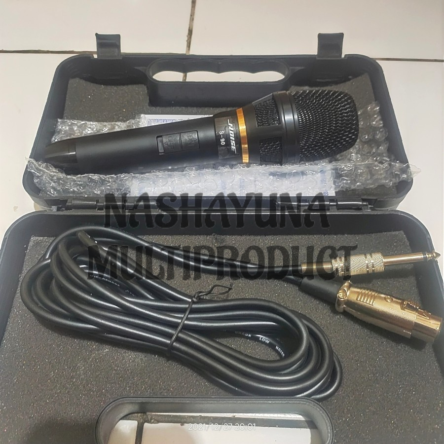 [BAYAR DI TEMPAT] MICROPHONE VOCAL/MICROPHONE KARAOKE NOISE S-90 MICROPHONE PROFESIONAL DYNAMIC MICROPHONE ORIGINAL