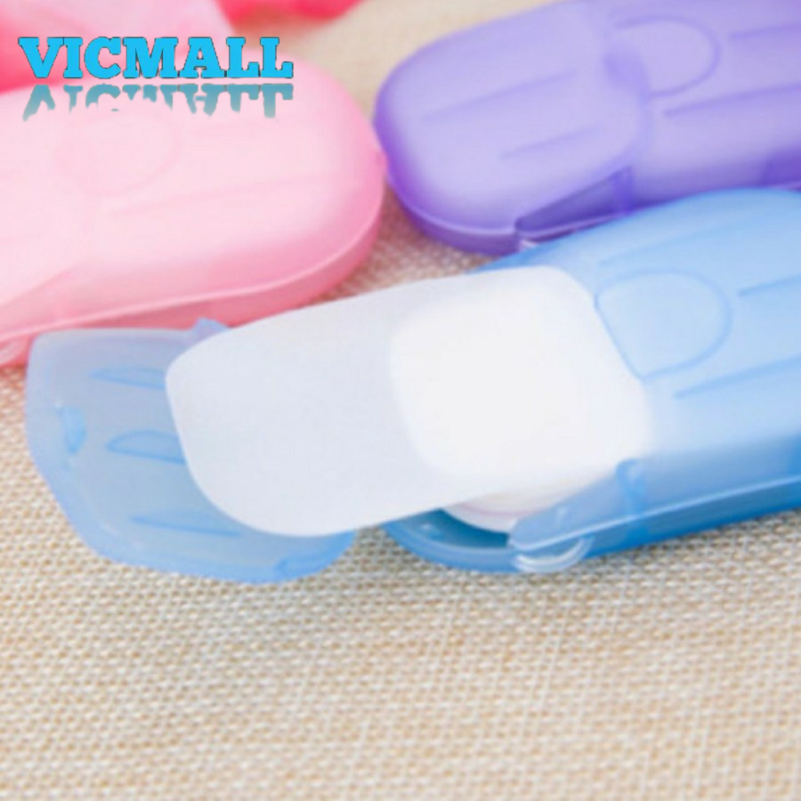VICMALL - Sabun Kertas Cuci Tangan Praktis Travelling Paper Hand Soap Kebersihan