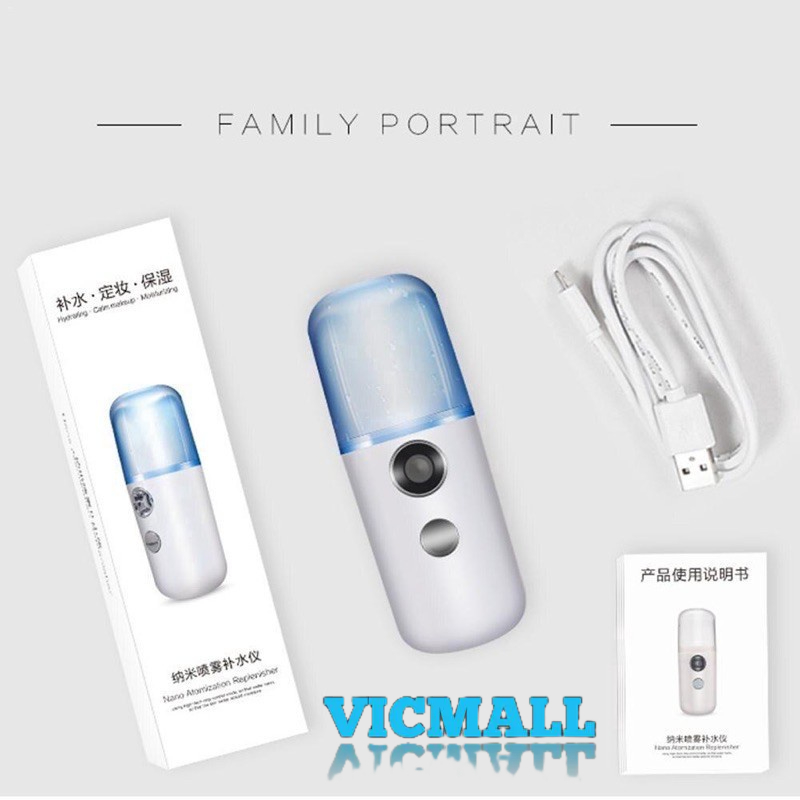 VICMALL - Nano Spray Portable Mini - Alat Spray Pelembab Wajah Semprot Wajah