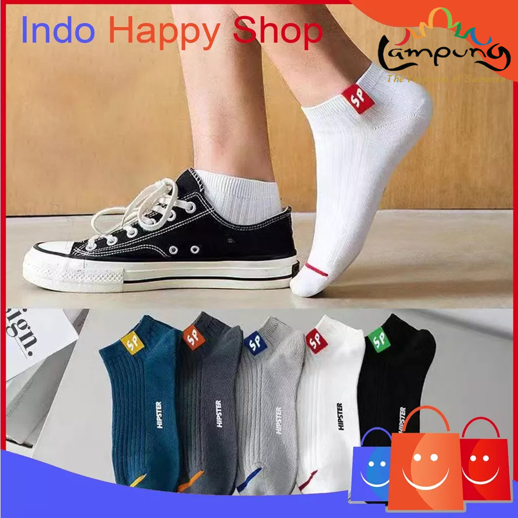 ⭐️𝐈𝐇𝐒 𝟖𝟕𝟒 𝐋𝐚𝐦𝐩𝐮𝐧𝐠⭐️Kaos Kaki Pria New Fashion Import Kaos Kaki Sport Pendek Ankle Socks