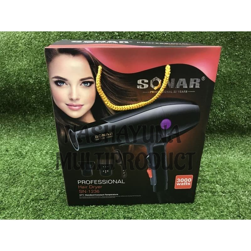 Promo!!! Hair Dryer Sonar SN-1236 Alat Pengering Rambut Bisa Panas / Dingin Berkualitas Terbaik
