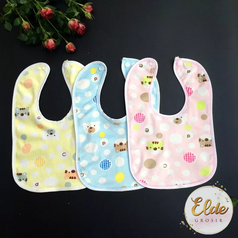 ELDE - Slabber Anak waterproof / Celemek Anak Murah bib Anak Import