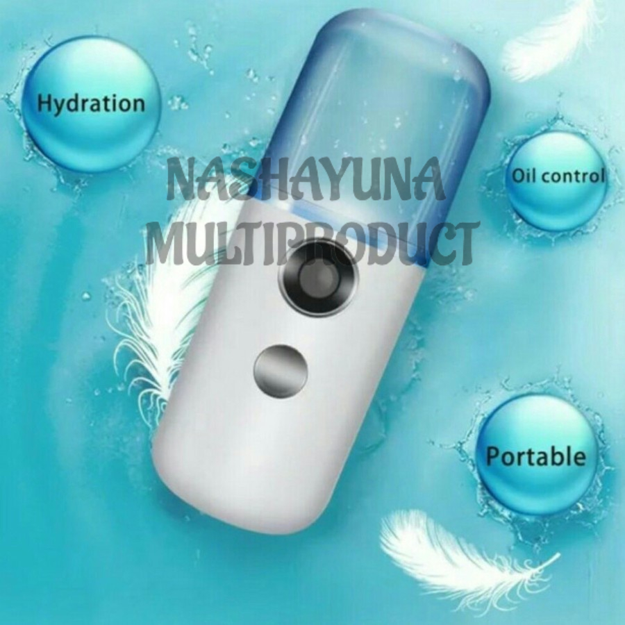 NANO SPRAY PERAWATAN WAJAH MINI LED/SPRAY PORTABLE 30 ML WAJAH JADI SEGAR