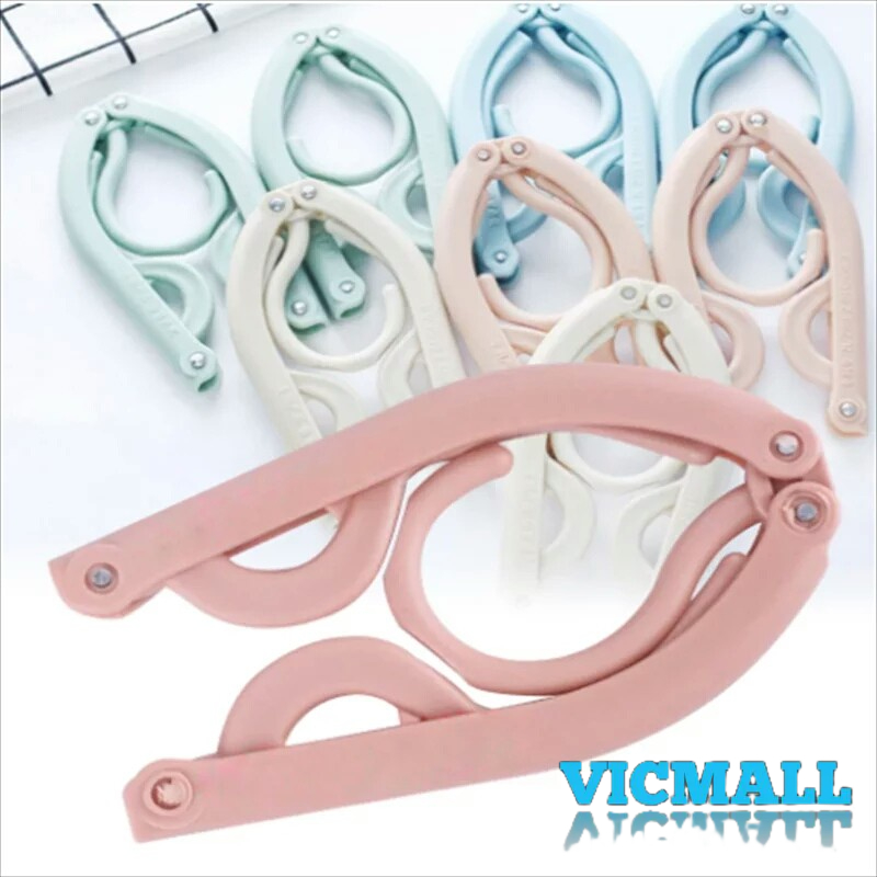 VICMALL - Hanger Lipet Portable Gantungan Baju Lipat Travel Jemuran Foldable