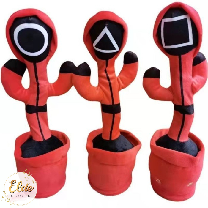 ELDE - mainan kaktus Cactus Toy Boneka Pintar Kaktus Joget Joged Goyang Bisa Bicara Menari music