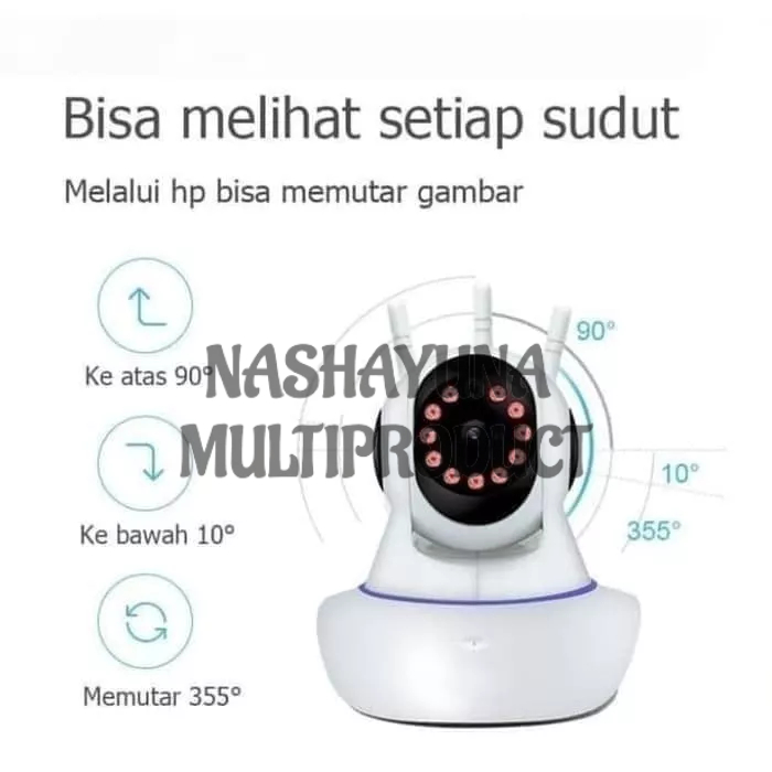 Promo Terbaru!!! Kamera CCTV WIFI Monitor Lewat HP Android Bisa Putar 360 Derajat Dilengkapi Infra Merah Berkualitas