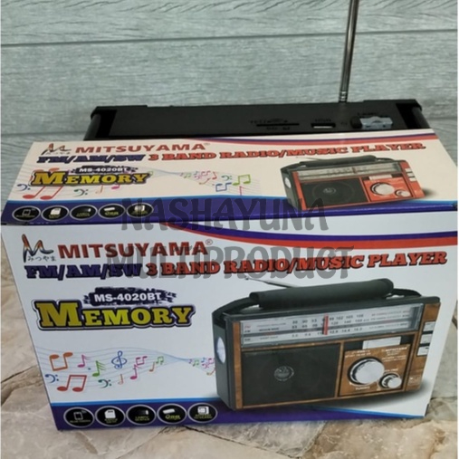 RADIO KLASIK MITSUYAMA MS-4020BT TIPE MEMORY