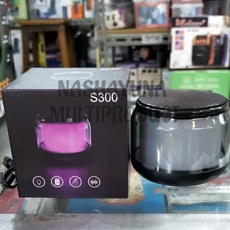 SPEAKER MINI BLUETOOTH S300 DILENGKAPI LED SUARA EXTRA BASS