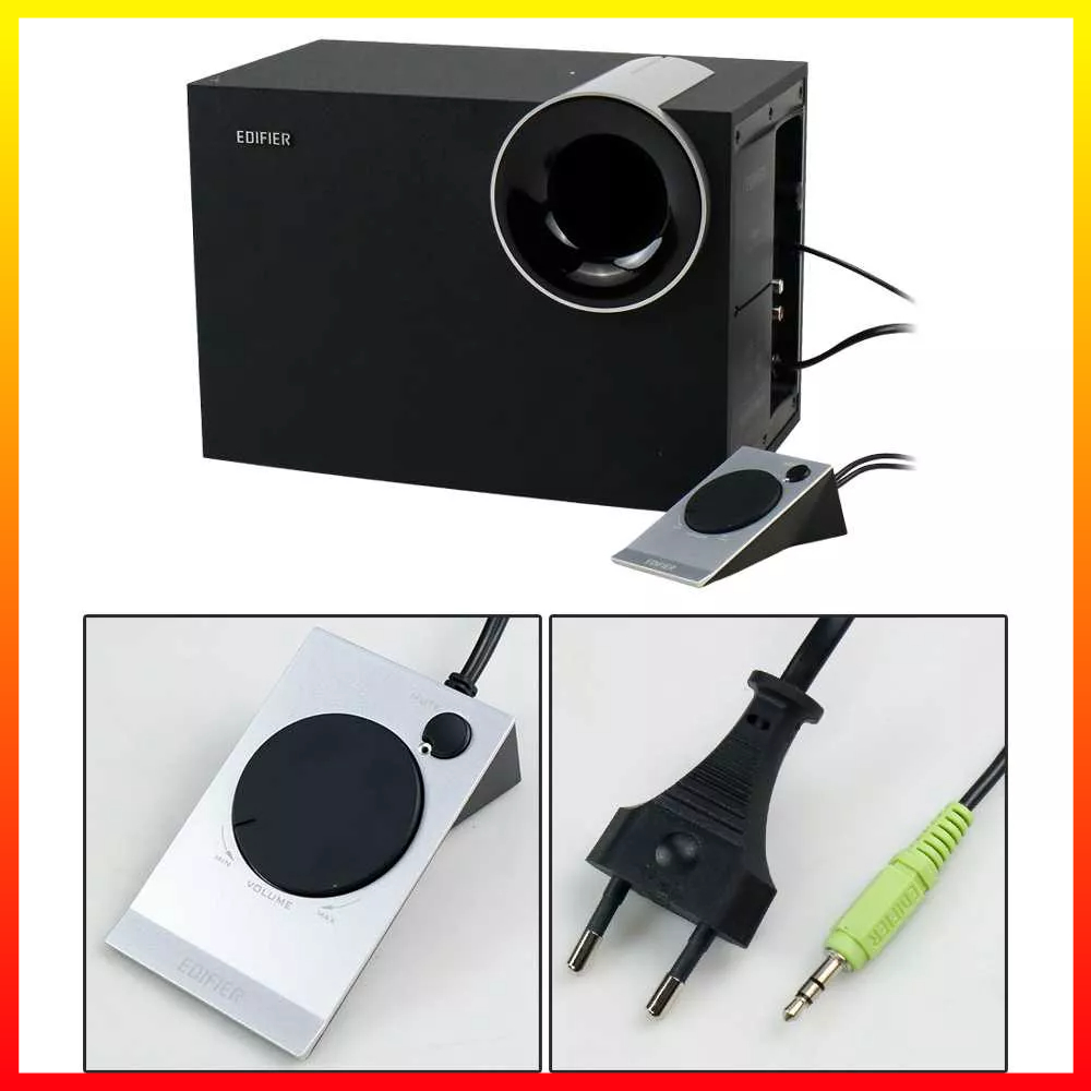 Subwoofer Speaker System Aktif Multimedia 2.1 Komputer Notebook TV Audio Rumah Edifier M1380 - I7SK2PBK
