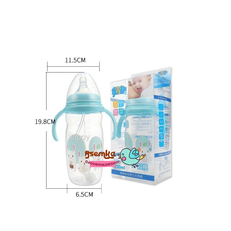 Botol Susu Pretty Wideneck Handle 220ml 330ml