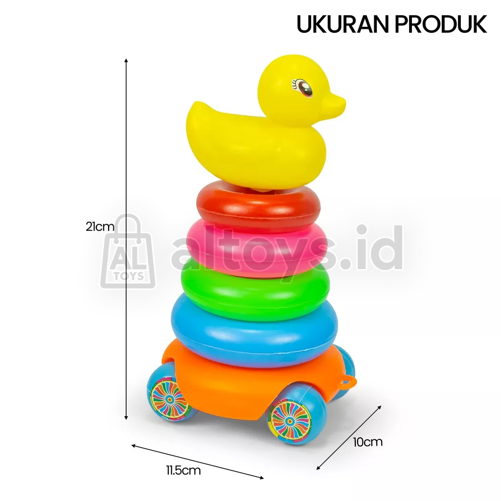 Ring Donat Rainbow Roda 4 Susun Bebek 436