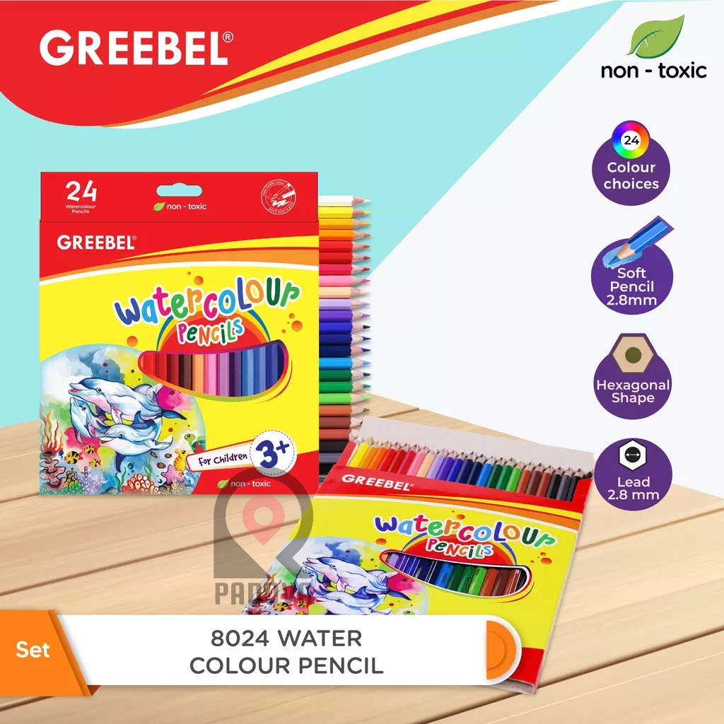

Pensil Warna Watercolour Greebel 24 Warna