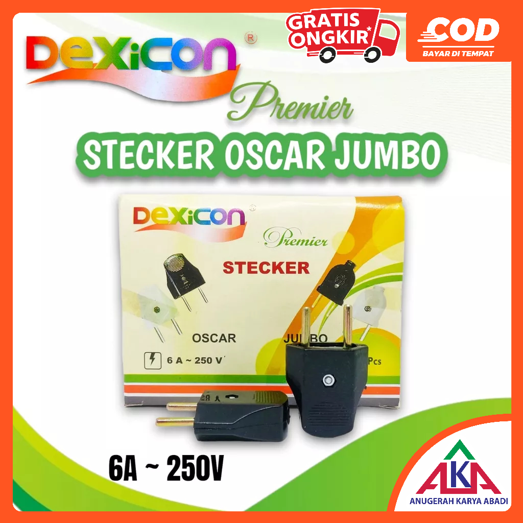 Steker Gepeng DEXICON Premier 6A Colokan Gepeng SNI
