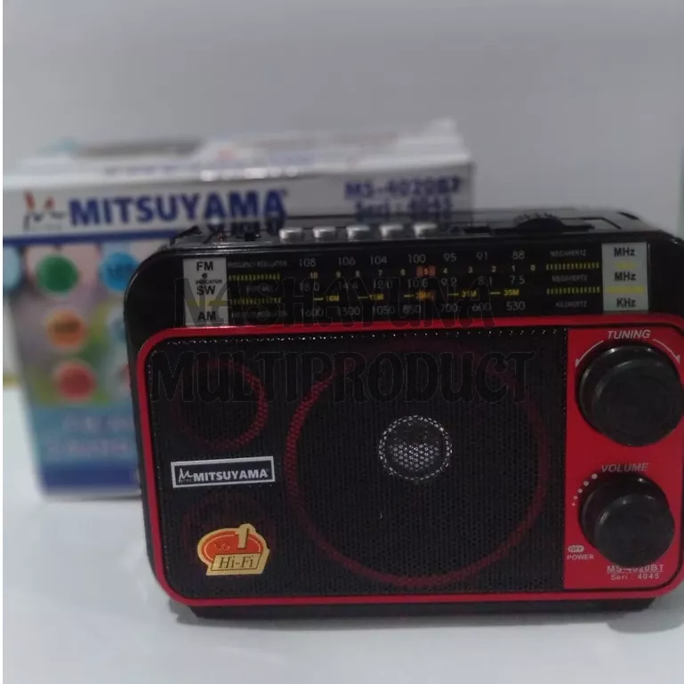 RADIO KLASIK MITSUYAMA MS-4020BT SERI-4045 3 BAND USB/MP3 PLAYER