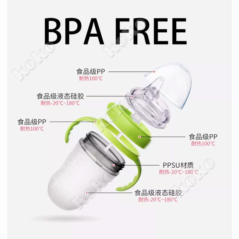 【penjual lokal】Kanebo Bello botol susu bayi / baby bottle dengan pegangan &amp; Sedotan