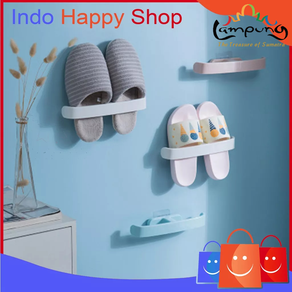 ⭐️𝐈𝐇𝐒 𝟑𝟑𝟎 𝐋𝐚𝐦𝐩𝐮𝐧𝐠⭐️Gantungan Sandal Tempel Dinding Serbaguna Simple Shoes Storage