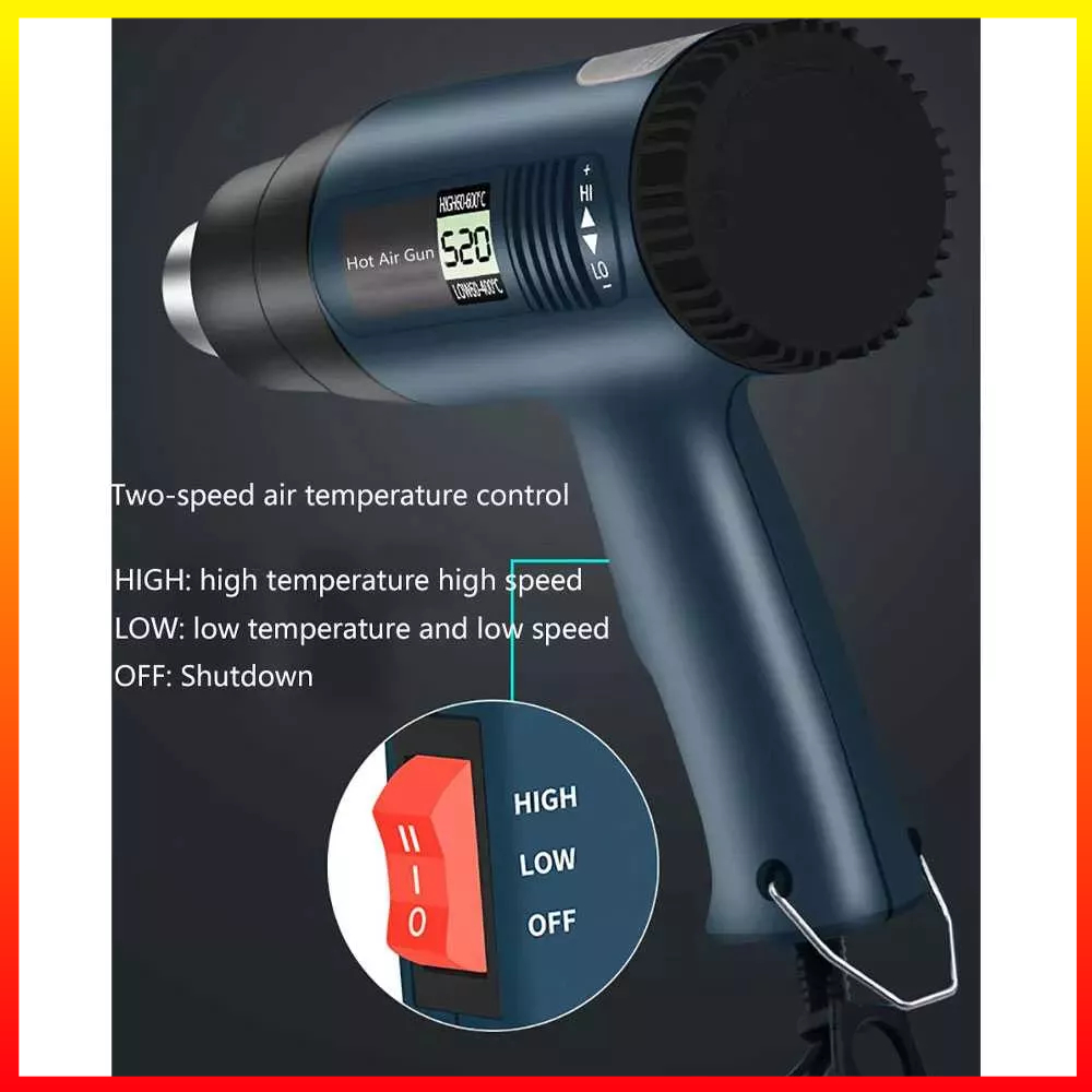 Heat Gun Electric Hot Air Gun Dryer Heat Solder Thermal 2000 W Layar Digital ZHCY - 7ROT88GR