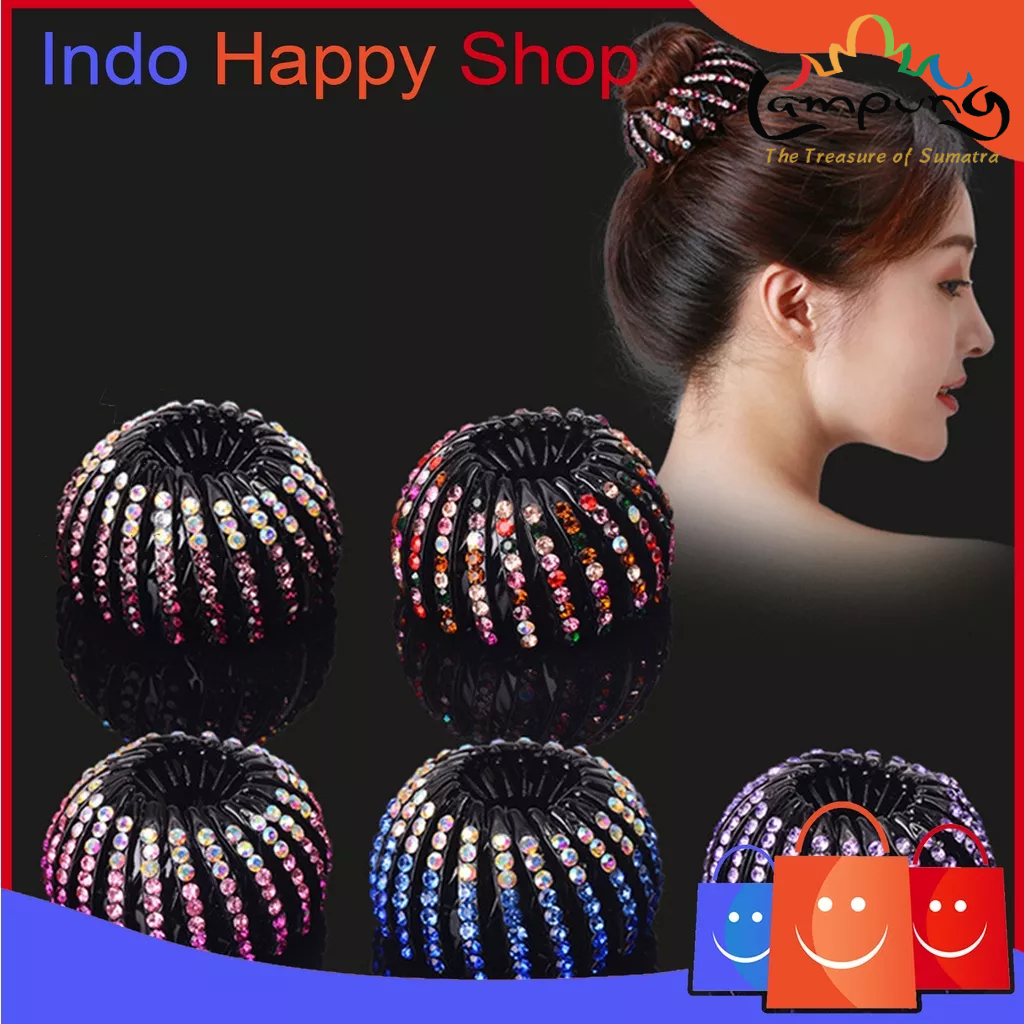 ⭐️𝐈𝐇𝐒 𝟔𝟏𝟔 𝐋𝐚𝐦𝐩𝐮𝐧𝐠⭐️Jepit Rambut Sarang Burung Pegangan Rambut Cincin Bun Hair Ornament Korean Style