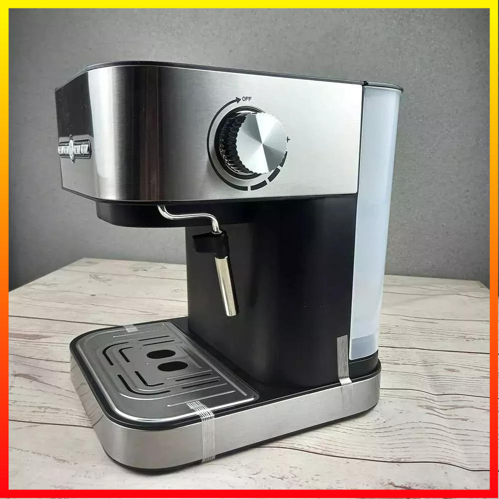 Mesin Pembuat Kopi Krim Espresso Cappucino Semi Automatic Italian Coffee 15 Bar Tank 1.4L Edoolffe - 7CHA0YSV