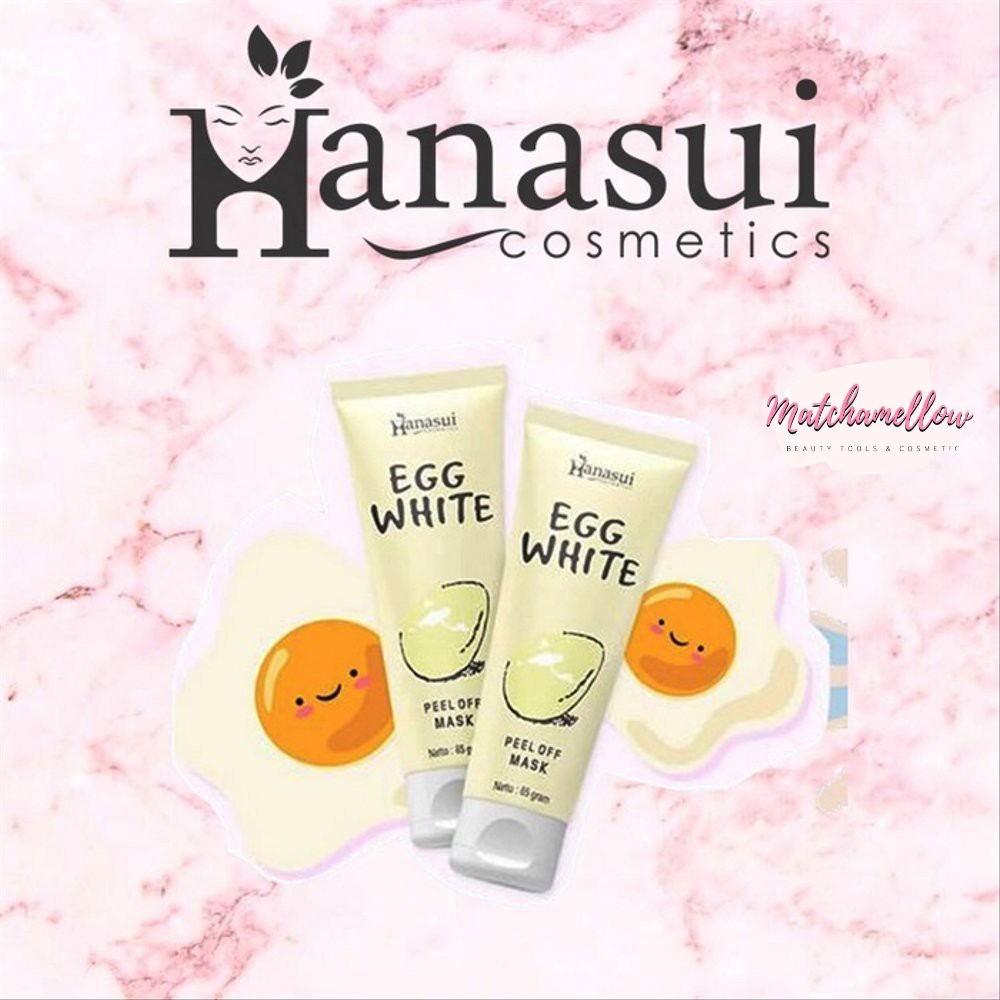 ❄️MATCHA❄️ MASKER TELUR HANASUI BPOM / EGG WHITE PEEL OFF MASK