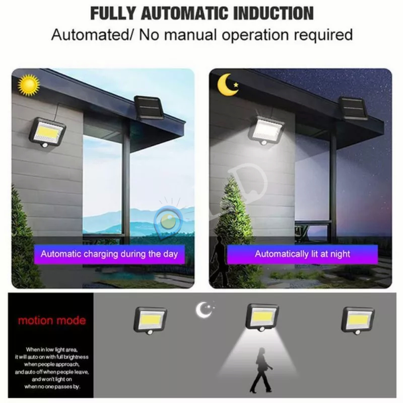 [COD]  Lampu Led Tenaga Surya Lampu Sorot Dengan Remote 6 COB Waterproof / Lampu Tenaga Surya Led /Lampu Tembak Tenaga Matahari - Lampu Sorot Solar Cell COB