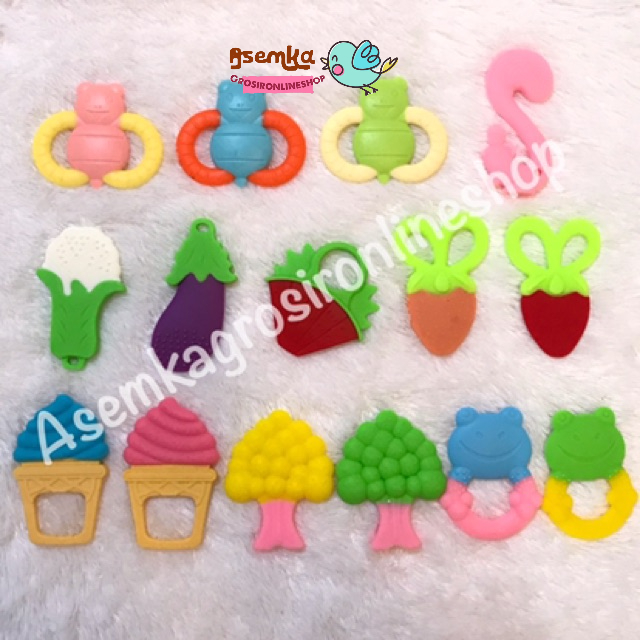 Gigitan bayi yeoyeo / kinawa baby / gigitan karet padat