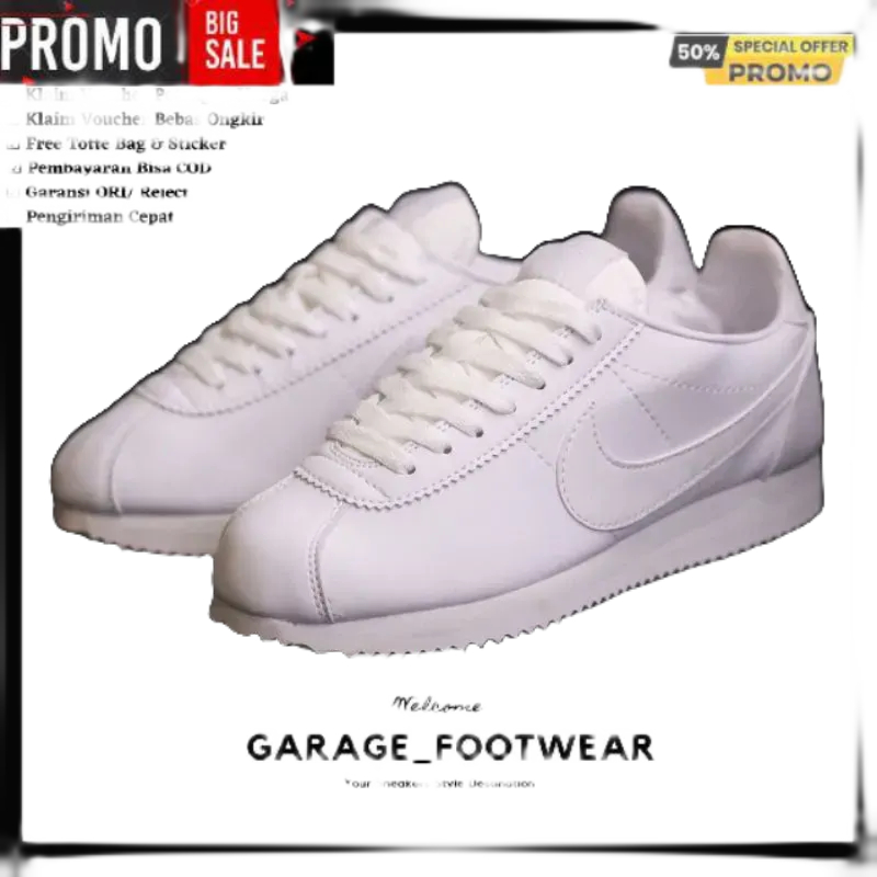 NIKE CORTEZ CLASSIC FULL WHITE ORIGINAL