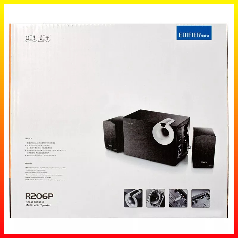 Subwoofer Speaker System Multimedia 2.1 Komputer Notebook TV Audio Bluetooth Edifier M206BT - I7SK2RBK