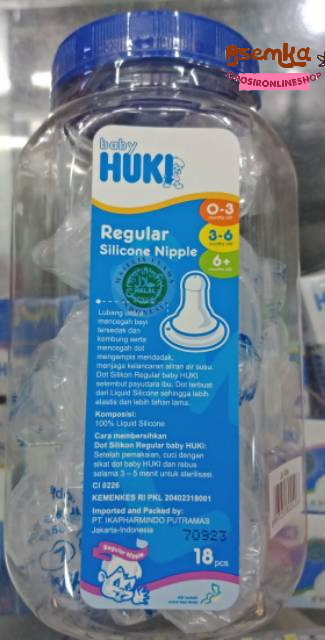 DOT HUKI BULAT GEPENG ORTHODONTIC TOPLES (18pc) / dot huki jar 18pc