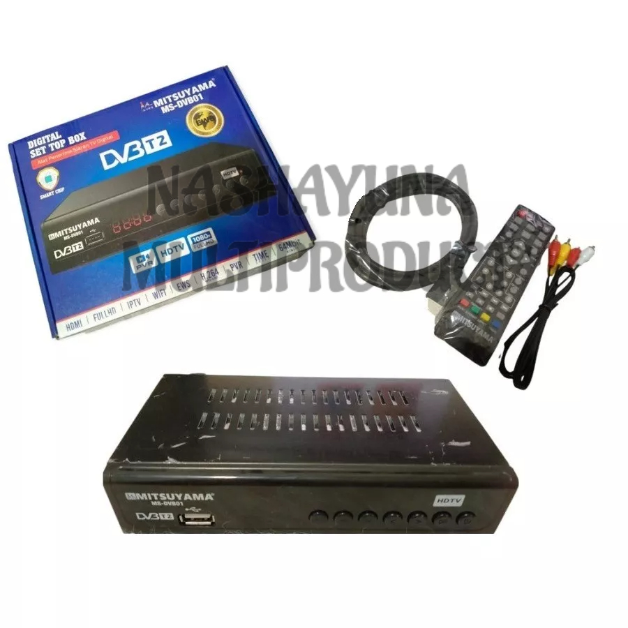 SET TOP BOX DVB-T2 MITSUYAMA DVB-01 RECEIVER TV DIGITAL BERGARANSI RESMI