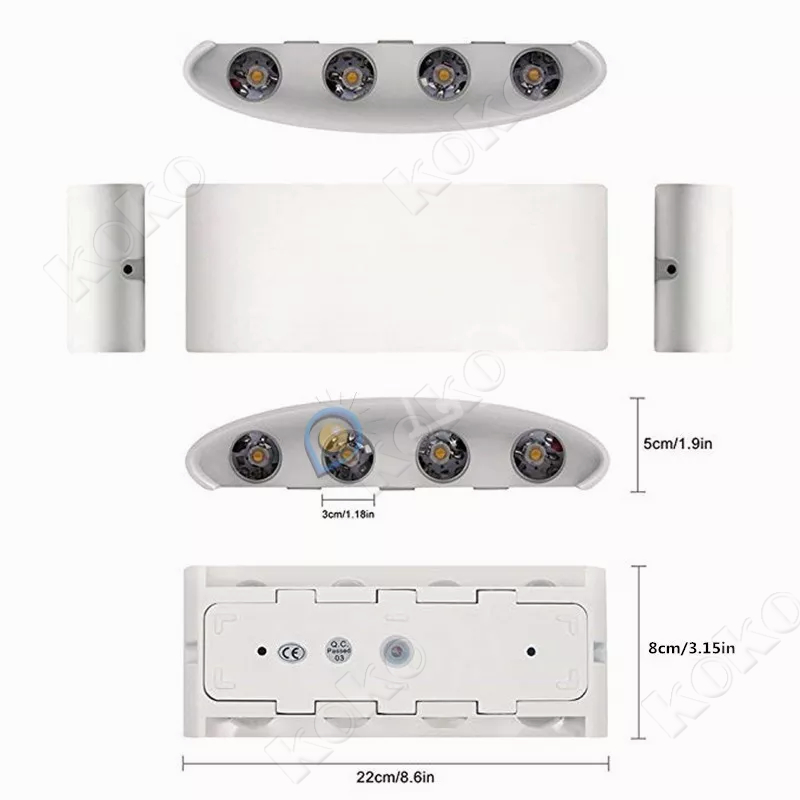 【penjual lokal】Lampu Dinding Indoor 4 Lampu / 6 Lampu / 8 Lampu Minimalis Sudah Termasuk Lampu Cocok Untuk Di Tembok Pilar Dinding