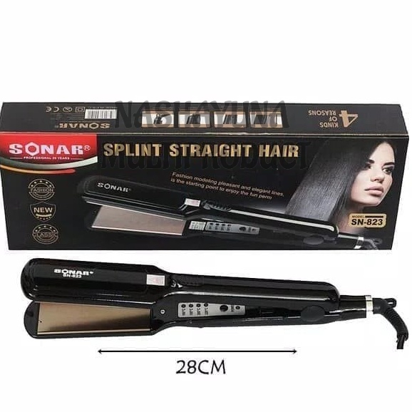 CATOKAN RAMBUT/PELURUS RAMBUT MEREK SONAR SN-823 SPLINT STRAIGHT HAIR PRAKTIS DIGUNAKAN