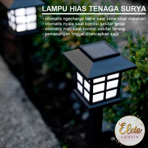 ELDE - LAMPU TAMAN JEPANG TENAGA MATAHARI/ MINIATUR LAMPU TAMAN