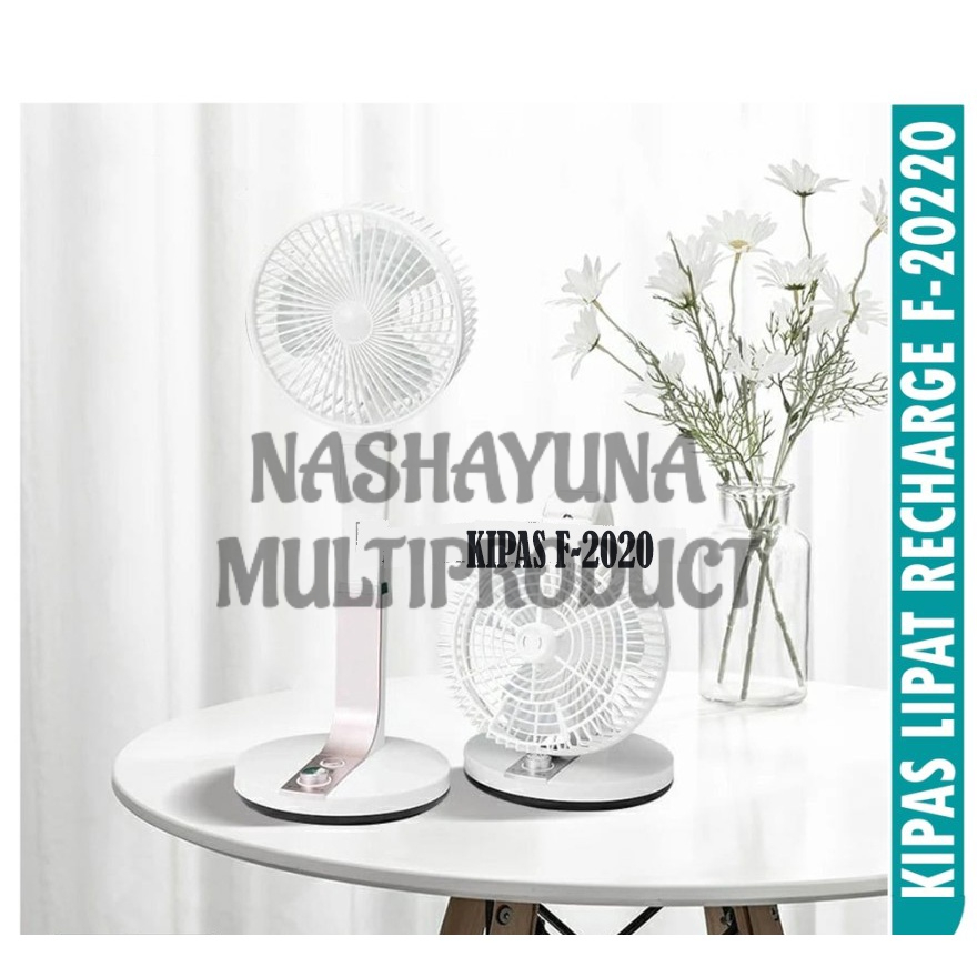 [BAYAR DI TEMPAT] KIPAS ANGIN LIPAT PORTABLE ORIGINAL FLECO F-2020 DILENGKAPI EMERGANCY LAMP KUALITAS TERBAIK