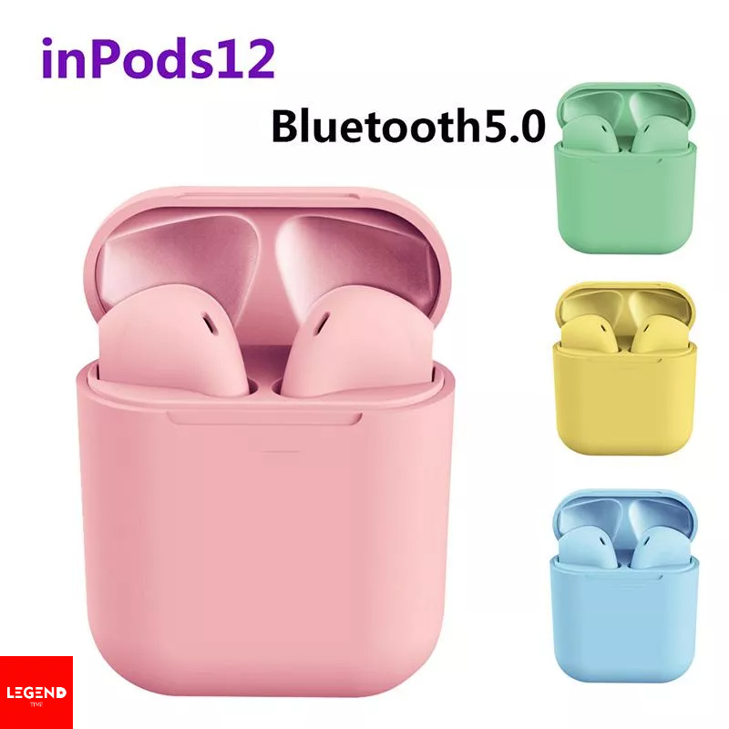 Inpods12 Inpods 12 Headset Bluetooth 5.0 Warna Macaron