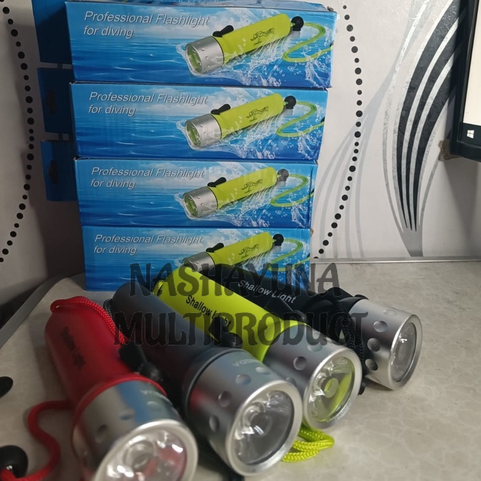 SENTER SELAM/PROFESIONAL FLSHLIGHT FOR DIVING 3 WATT 20 METER DIVING